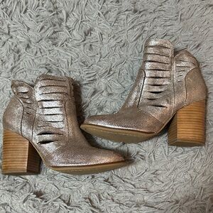 Women's Metallic Ankle Boots